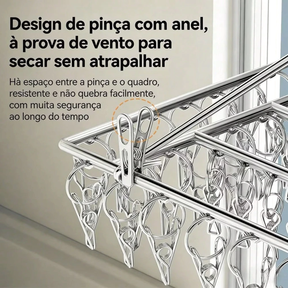 Grade Suspensa Retangular Madeira Para Casa Aço Inox 304 com Molas de Alta Tensão